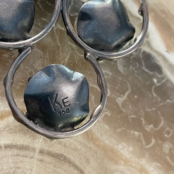 Brutalist studio jeweler statement necklace - Picture 7 of 9